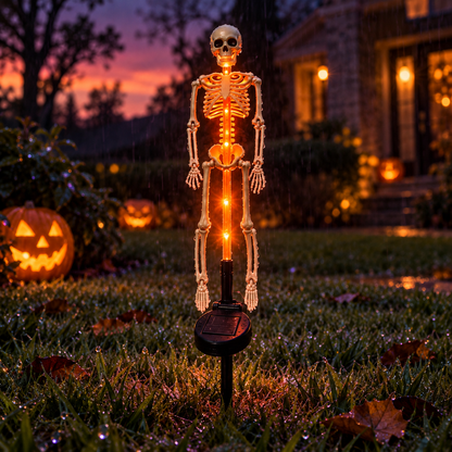 Everlo Skull Solar Garden Stake Light
